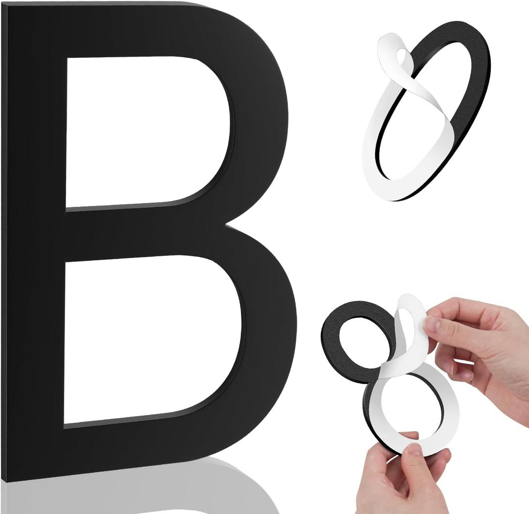 7 x 5 Inch House Numbers, Self-adhesive for Outside Mailbox House Number (B), 5in LetterB
