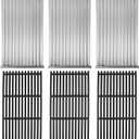 17" x 9 1/2" Cooking Grates & Grill Emitter Plate Replacement Kit for Charbroil TRU-Infrared 463257520 463255721 463242715 463242716 463276016 466242715 463255020 466242816, G533-0009-W1 G533-2200-W1