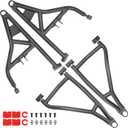 High Clearance Front Upper & Lower A-Arms Kit for 2014-2023 Polaris RZR XP 1000 & XP4 1000, Heavy-Duty Forward Offset Suspension Control Arms, Wrinkle Black