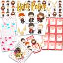 Harry Potter Valentine's Day Classroom Gift Exchange - 24 Student Bundle with Harry Potter Temporary Tattoos, Goodie Bags, To/From Stickers for Valentines Handouts | Valentines Kids Party Favors