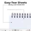 Sketch Pad 2-Pack - 9x12 Drawing Pads for Kids 9-12, Teens - 64lb (95gsm) Art Paper - Spiral Perforated 100 Sheets Each - Sketch Book for Kids, Art Sketchbook for Dry Media