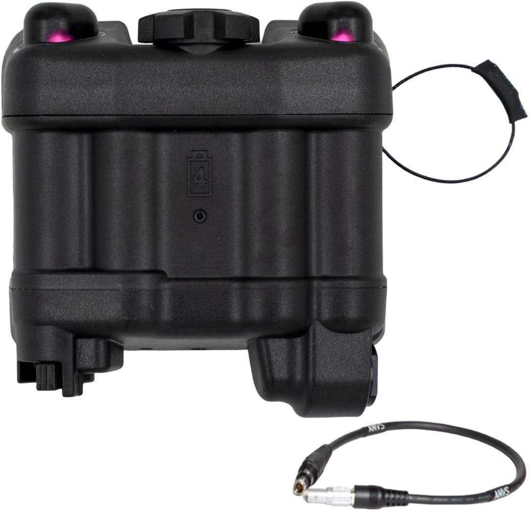 PVS 31 NVG Battery Pack Case with Function for Tactical Helmet NVG | Paintball Airsoft Shooting Hunting Training (BK)