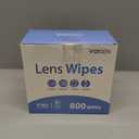 VOISEN Lens Wipes for Eyeglasses,800 Pack Eye Glasses Cleaner Wipes,Pre-Moistened Individually Wrapped Lens Wipes,Non-Scratching Non-Streaking,Safe for Eyeglasses, Goggles, Camera Lens, Phone