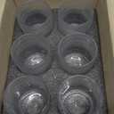 ZOOFOX Set of 6 Romantic Water Glasses, 12 oz Hobnail Glasses Tumbler, Clear Embossed Vintage Glassware Set for Beer, Cocktail, Soda, Beverages