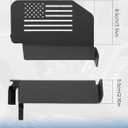 JOYTUTUS 120 Upgraded Wrangler Foot Pegs Doors Off Compatible with Wrangler JK JL Gladiator JT 2007 to 2026, Exterior Door Hinge Foot Pegs Foot Rest Pedals (US Flag Pattern)