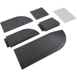 Door Threshold Ramp, for DJI for ROMO S/A/P Robot Vacuum Cleaners, Anti-Slip Grooved Transition Ramp for Wheelchairs, Scooters & Entryways
