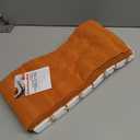 KitchenAid Albany Kitchen Towel 4-Pack Set, Honey Orange/White, 16"x26"