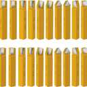 20 pc 3/8"Carbide Tip Tipped Cutter Tool,Metal Lathe Cutting Tools for Metal Lathe Turning, Boring, and Chamfering (3/8 in)