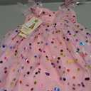 IBTOM CASTLE Toddler Baby Girl Birthday Dress Floral Sequin Tulle Tutu Dresses for Pageant Party Cake Smash Photoshoot (5-6 Years, Blush Pink)