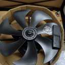 LEDIARY 23 Caged Low Profile Ceiling Fans with Lights and Remote, Rustic Square Flush Mount Ceiling Fan, 6 Speed and Reversible, Small Farmhouse Bladeless Ceiling Fan for Bedroom, Kitchen,Dining Room (Wood Grain)