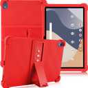 ATOOZ for Walmart Onn 10.1 Tablet Case 2024,Soft Silicone Case for Onn 10.1 Gen 4 Tablet with Stand (Model: 100135925) (Red)