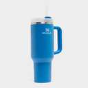 STANLEY Quencher H2.0 Tumbler with Handle and Straw 40 oz | Flowstate 3-Position Lid | Cup Holder Compatible for Travel | Insulated Stainless Steel Cup | BPA-Free | Stainless Steel Shale