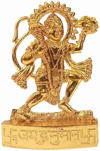 GRI9 Lord Hanuman Statues- Hindu God Statue Sculpture Indian Hanuman Figurine Handmade (Mix Metal) Gift Decoration for Home, Temple, Office, Car (Hanuman Standing Big)
