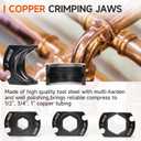 iCrimp Copper Tube Fittings Crimping Tool with 1/2, 3/4 and 1-inch Jaws, Press Tool for ProPress Copper Fittings IWS-1632AF