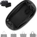 Purse Organizer Insert,Silky-Smooth Handbag & Tote Shaper with 8 Sizes,Fits For Longchamp,Neverful,Gyard & More Bags(Small, Black)