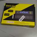 18650 Battery Charger, MIEKLALE 12+2 Bays Universal Battery Charger with Smart LCD Display for Rechargeable Batteries Liion LiFePO4 RCR123 16340 26650 10440 14500 & 9V,NiMH NiCd AAA AA (12+2 Slot)