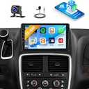 2+64G Android Car Stereo for Dodge Grand Caravan 2011-2020 Chrysler Town & Country 2011-2016 Grand Voyager 2011-2015 Wireless CarPlay Android Auto 9 Touchscreen GPS Bluetooth WiFi SWC Backup Camera