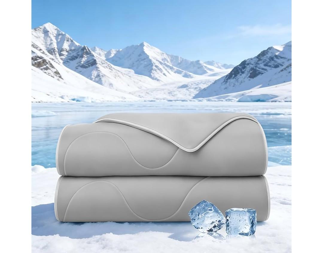 HLLBLL® Cooling Comforter, Ultra Cold Fiber Technology, All-Season Lightweight Blanket to Quickly Cool Down,Deep Sleep Throughout The Night