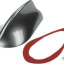 1 Pcs Universal Front Shark Fin Antenna Cover Signal Roof Aerial for Car SUV Truck Offroad ABS Material with Adhesive Base Dark Gray