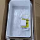 TUKTUK White Farmhouse Sink 30 inch Farm Sink Fireclay Apron Front Single Bowl Kitchen Sinks Deep Drop In Undermount Reversible Heavy Duty Easy-to-Clean Kitchen Basin with Luxury Modern Accessory Kit