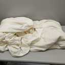 PHF Super Soft Velvet Duvet Cover King Size, 3pcs Luxurious Warm Velour Fluffy Bedding Set with 8 Ties, Cozy Breathable Flannel Comforter Cover with Pillow Shams, Zipper Closure, 104"x90", Cream