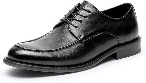 Men’s Lace-Up Oxfords, Leather Dress Shoes for Business, Size 41