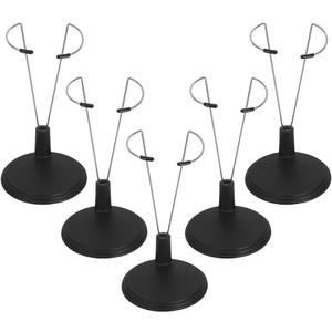 Hemobllo Adjustable Doll Stand 5-Pack Retractable Waist Figure Display Holder for 4-14 Inch Dolls Lightweight Portable Display Stand for Home Shop Party Use