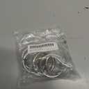 MECCANIXITY Metal O Rings Stainless Steel Seamless Welding O-Ring Solid Heavy Round Ring Buckle