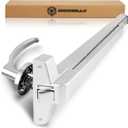 IRONWALLS Panic Bars for Exit Doors 32 Inch, Silver Commercial Push Bar Panic Exit Device Stainless Steel with Exterior Door Lever Handle, Emergency Exit Panic Door Hardware for 32-47 Doors