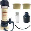 R171096 Rainbow 320, Automatic Chlorine/Bromine Inline Feeder and Spa Feeder with Pool Filtration Compatible with Pentair Rainbow