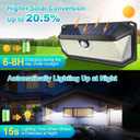 Solar Outdoor Lights, 4000LM 388 LEDs Motion Sensor Outdoor Light, IP65 Waterproof Solar Powered Outside Lights with 270 Wide Angle & 3 Modes, Exterior Flood Security Lights for Patio Garage, 6-Pack