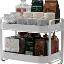 2-Tier Cup Drying Rack & Coffee Bar Accessories with Drying Tray, Coffe Mug Holder Rack for Countertop - Baby Bottle Organizer, Sippy Cup Storage, Tea holder & Glass Cup Organizer