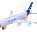 Kidsthrill Airplane Toy with Bump & Go, Flashing Lights & Sounds  For Boys & Girls Age 312