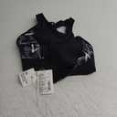 Yvette Women's Adjustable Sports Bra High Impact Zip Front Closure Crossed Back Supportive Running Bra, XL