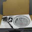 Nutrichef 4L Electric Frying Pan & 4L Steamer | Multifunctional Portable 1000W Non-Stick Pot for Cooking | Durable Heat Safe Handle | Touch Control Panel | Includes a Spatula | Black