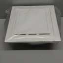 Bathroom Exhaust Fan With Light, Square White Design, Durable Structure, Silent Ventilation Fan, Suitable For Bathrooms, Laundries, Offices, Hotels