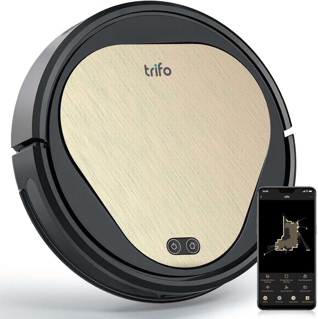 Trifo Robot Vacuum Cleaner Pet Model, 4000Pa Power Lift Suction 