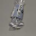 4Pcs Universal Baby Gate Threaded Spindle Rod, M8 (8mm) Replacement Bolt Part for Pet Pressure Mounted Safety Gates, Extra Long Baby Tension Gate Extender (White)