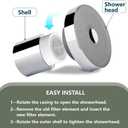 Multi-Stage Shower Filter Replacement Compatible with jolie shower head filter replacement,2 Pack