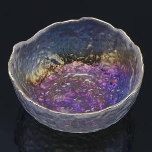 Glass Nail Soaking Bowl, Nail Polish Remover Bowl Finger Soaking Spa Bowl, Nail Art Remover Soak Soaker Treatment Tools for Fingernail Toenail Caring Polish Removal (Multi-colored)