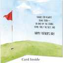 2 x Funny Golf Fathers Day Card, Fathers Day Cards Gifts Decorations for Dad From Daughter Son, Dog Dad Fathers Day Card Gift, Happy Father's Day Golf Cards Gifts with Envelope