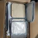 24 inch Backless Bar Stools Set of 4, Indoor Metal Bar Stools with Wood Seat, Industrial Counter Height Barstools for Kitchen Island, Black