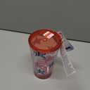 CafePress All American Girl 16 oz Insulated Straw Tumbler with Lid (Blue)