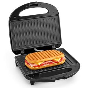 OSTBA Sandwich Maker, 2 Slice Grilled Cheese Maker with Non-stick Grill Plates, Indicator Lights, Cool Touch Handle, Easy to Clean and Store, 750W