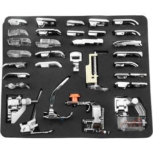 32 PCS Domestic Sewing Machine Presser Feet Set for Singer, Brother, Janome and Kenmore,Babylock, Low Shank Sewing Machines