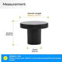Ravinte 10 Pack Cabinet Knobs Black Kitchen Cabinet Knobs Round Dresser Drawer Pulls Closet Door Pulls 1-1/5 Inch