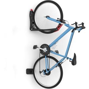 WALMANN BIKEPAL No Lifting Wall Mounted Swivel Bike Rack, Bike Wall Hangers for Garage Space Saving Vertical Bike Storage(1 Pack)