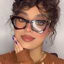 VOOGLAM Cat Eye Blue Light Blocking Glasses for Women Anti UV Eyestrain Eyewear with Stylish Frame Tiny