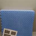 Philosophy Gym Pack of 6 Exercise Flooring Mats - 24 x 24 Inch Foam Rubber Interlocking Puzzle Floor Tiles - Blue, Pack of 3