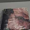 Boho Floral Comforter Set Queen Black Floral Bedding Sets 3PCS for Kids Teen Adult Flowers Leaves Room Decor Ultra-Soft Lightweight Microfiber 1 Comforter with 2 Pillowcases